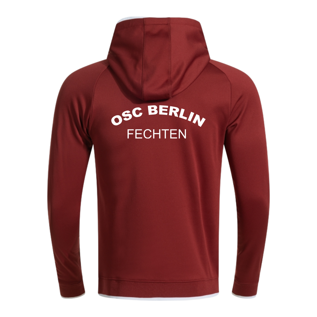 JOMA Combi Premium Hoodie weinrot des OSC Berlin Fechten