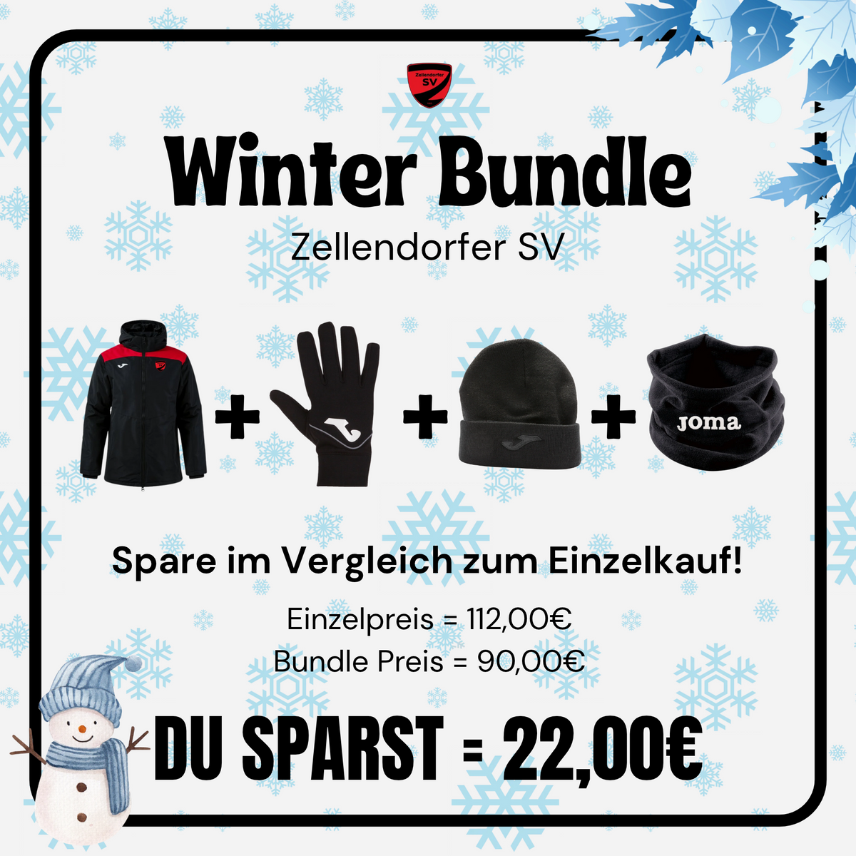 JOMA Winter Bundle des Zellendorfer SV